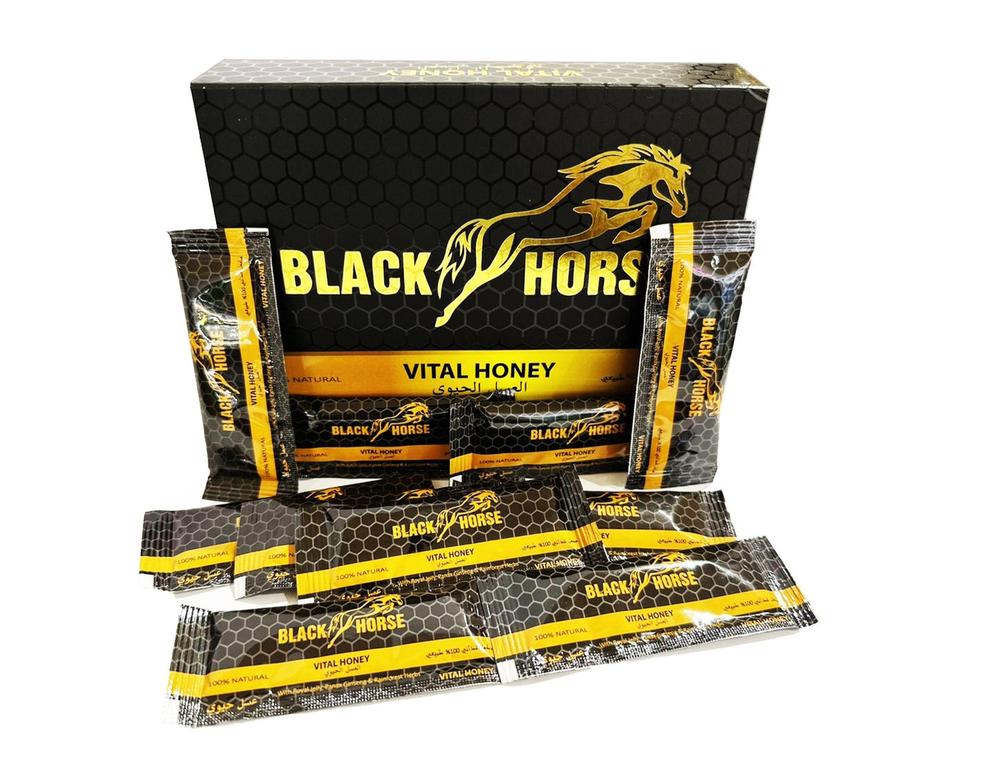 Black Horse Vital Honey Box of 24 Sachets